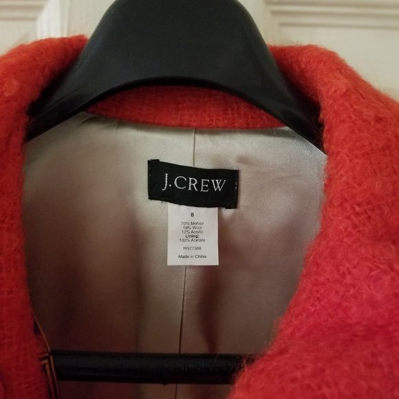 Jcrew Vintage Mohair Jacket/Peacoat Style - Size 8- In Great Condition - Picture 6 of 10